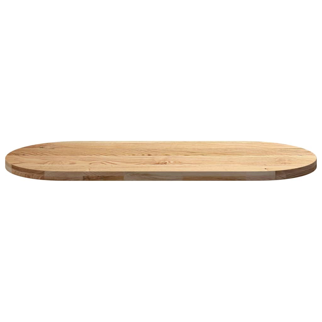 Tafelblad 140x60x4 cm ovaal massief eikenhout is nu te koop bij PeponiXL, paradijselijk wonen!