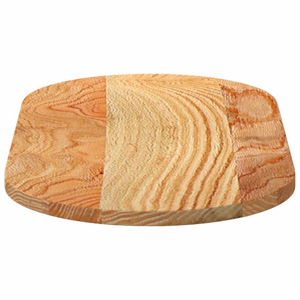 Tafelblad 80x40x2 cm ovaal massief eikenhout lichtbruin is nu te koop bij PeponiXL, paradijselijk wonen!