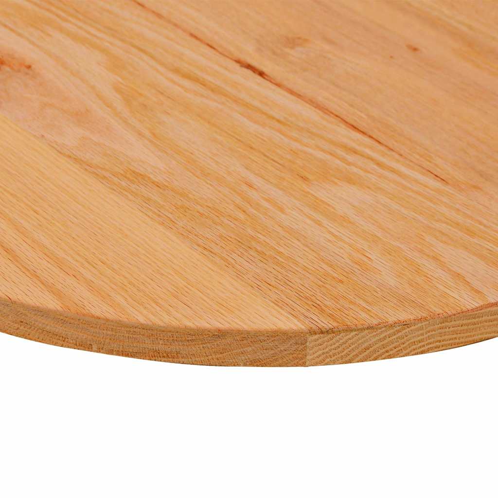 Tafelblad 80x40x2 cm ovaal massief eikenhout lichtbruin is nu te koop bij PeponiXL, paradijselijk wonen!