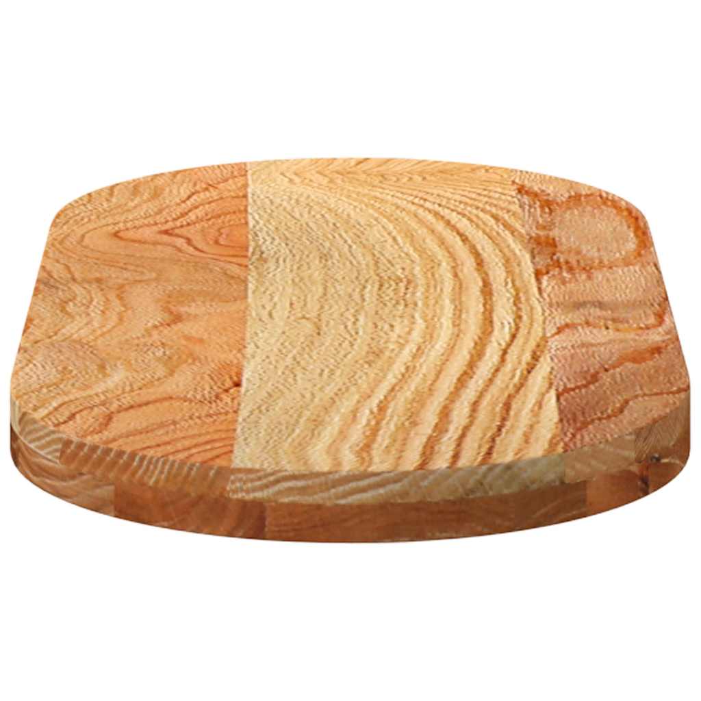 Tafelblad 80x40x4 cm ovaal massief eikenhout lichtbruin is nu te koop bij PeponiXL, paradijselijk wonen!