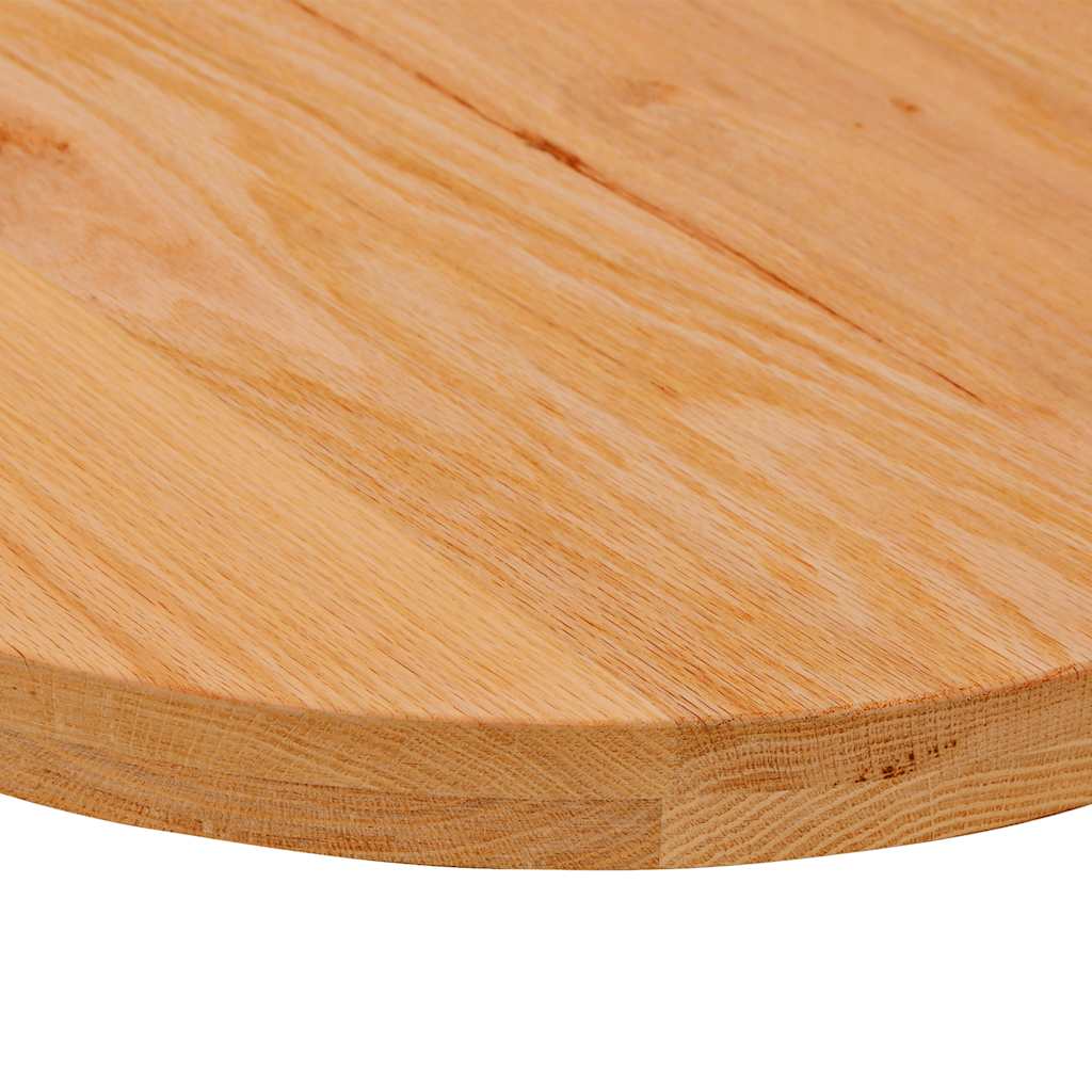 Tafelblad 100x50x4 cm ovaal massief eikenhout lichtbruin is nu te koop bij PeponiXL, paradijselijk wonen!