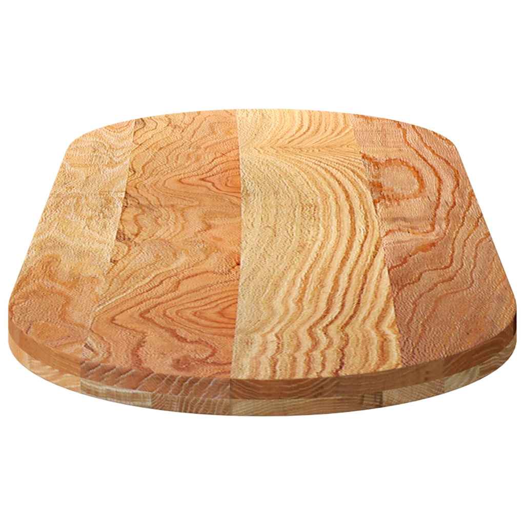 Tafelblad 140x60x4 cm ovaal massief eikenhout lichtbruin is nu te koop bij PeponiXL, paradijselijk wonen!