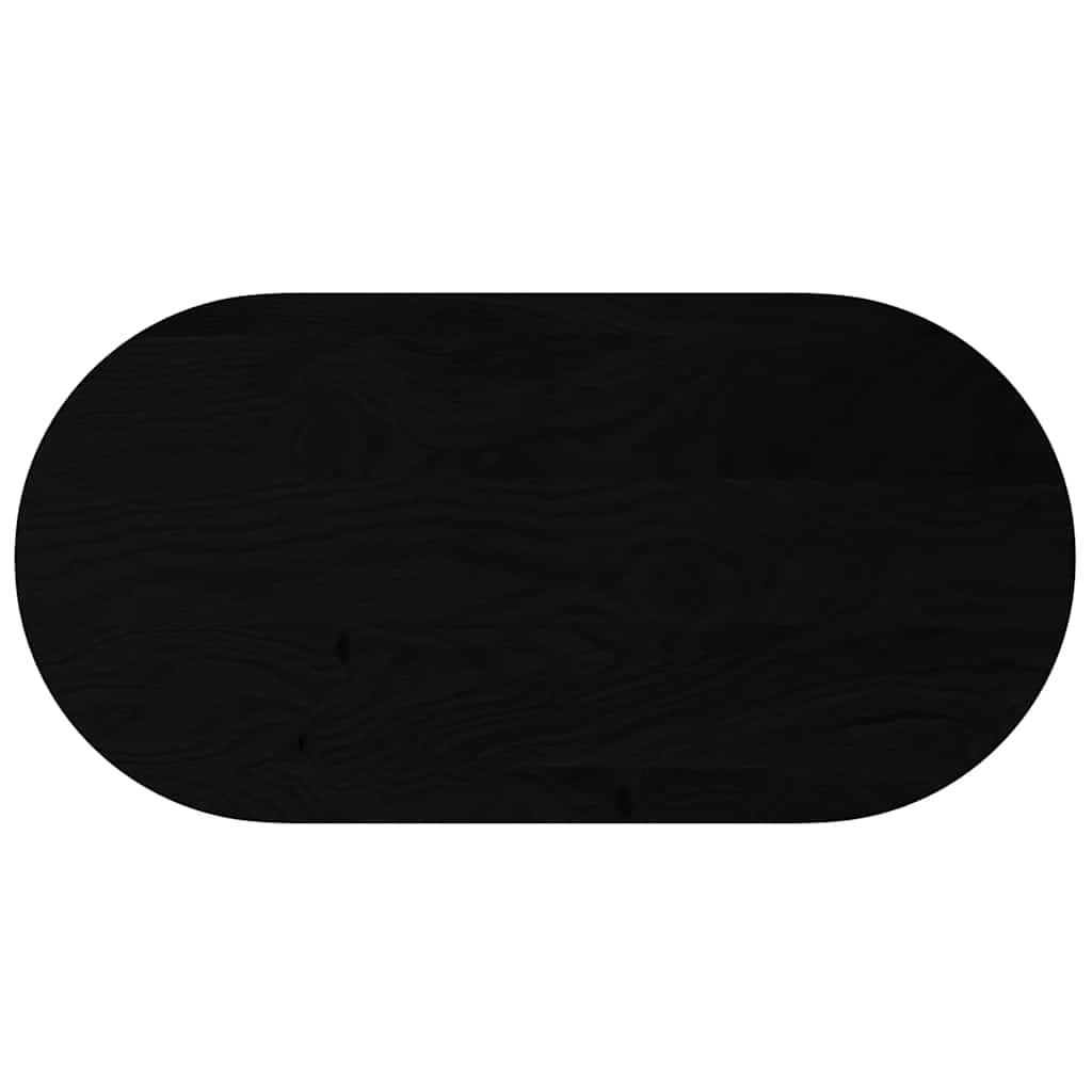 Tafelblad 120x60x2 cm ovaal massief eikenhout donkerbruin is nu te koop bij PeponiXL, paradijselijk wonen!