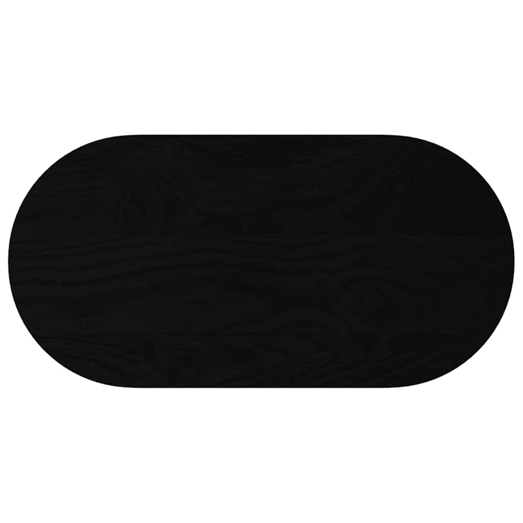 Tafelblad 80x40x4 cm ovaal massief eikenhout donkerbruin is nu te koop bij PeponiXL, paradijselijk wonen!