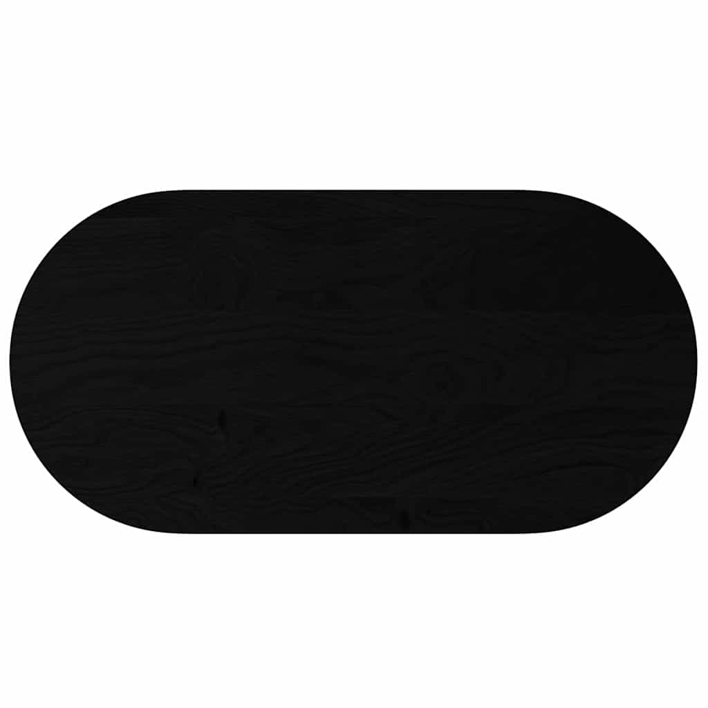 Tafelblad 120x60x4 cm ovaal massief eikenhout donkerbruin is nu te koop bij PeponiXL, paradijselijk wonen!