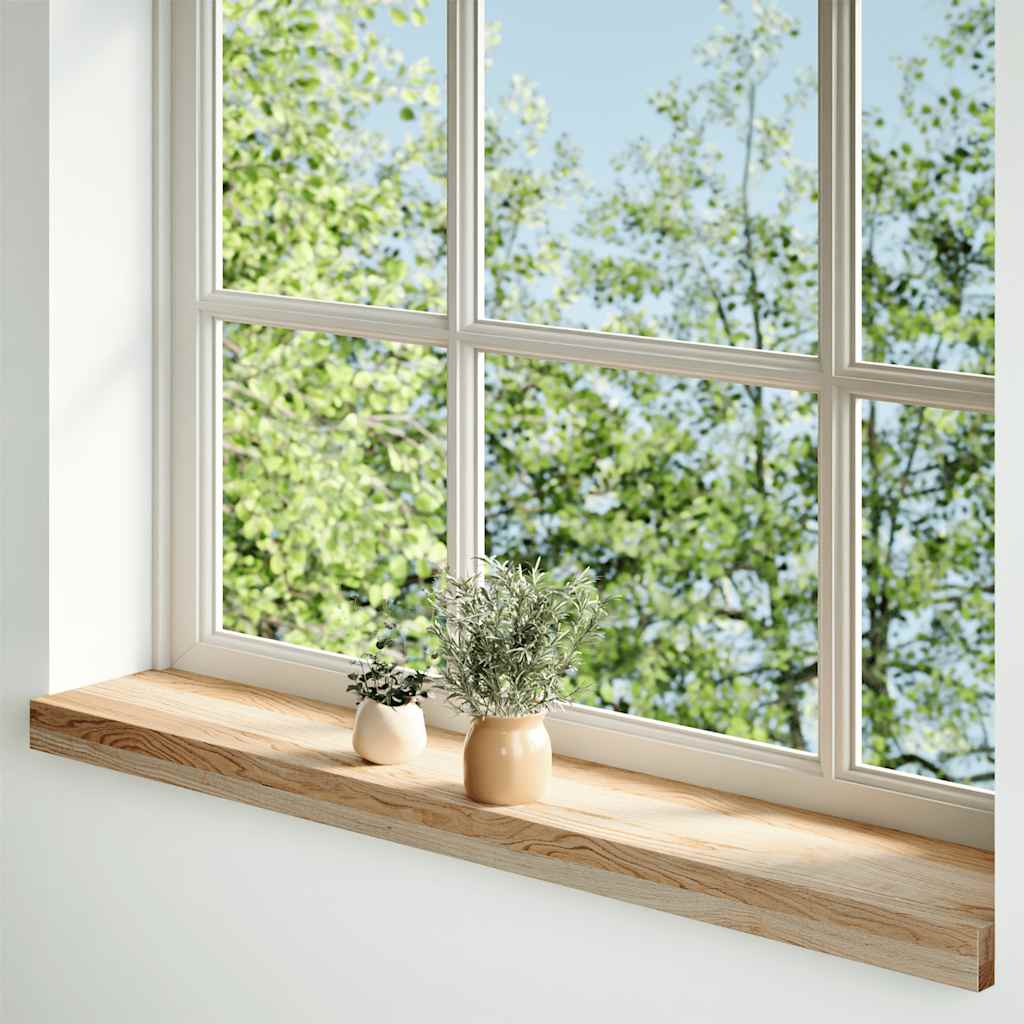 Vensterbanken 2 st onbehandeld 80x15x2 cm massief eikenhout is nu te koop bij PeponiXL, paradijselijk wonen!