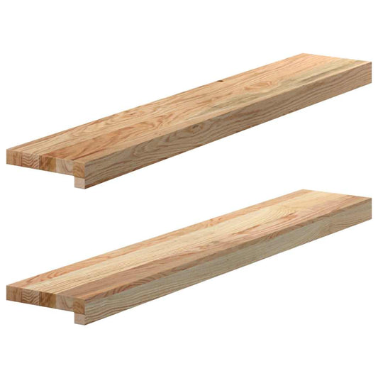 Vensterbanken 2 st onbehandeld 90x15x2 cm massief eikenhout is nu te koop bij PeponiXL, paradijselijk wonen!