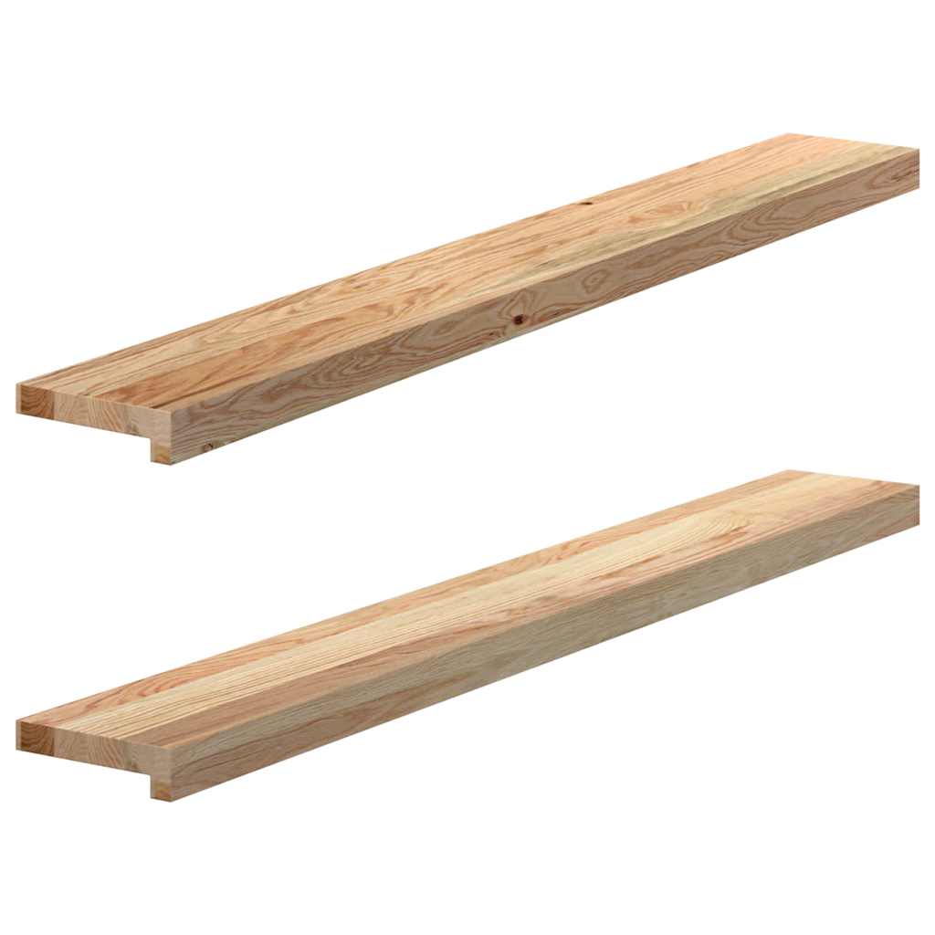 Vensterbanken 2 st onbehandeld 120x15x2 cm massief eikenhout is nu te koop bij PeponiXL, paradijselijk wonen!