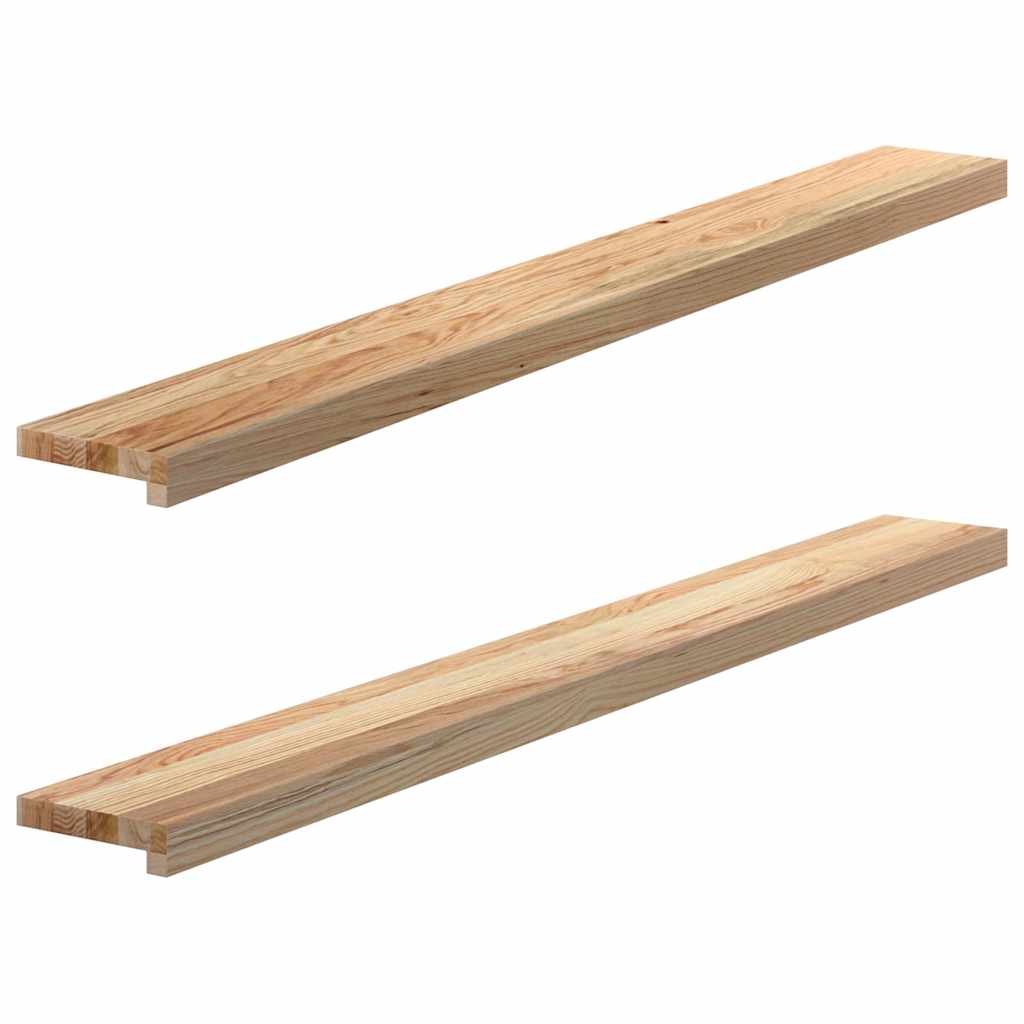 Vensterbanken 2 st onbehandeld 140x15x2 cm massief eikenhout is nu te koop bij PeponiXL, paradijselijk wonen!