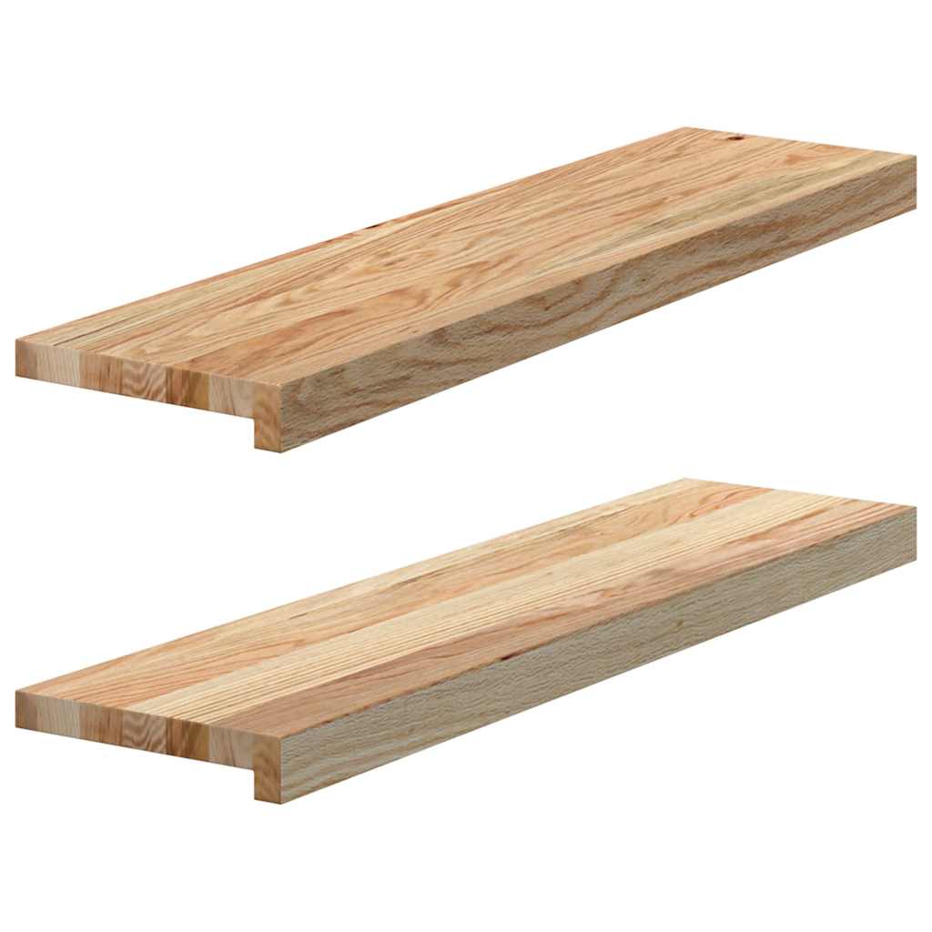 Vensterbanken 2 st onbehandeld 80x20x2 cm massief eikenhout is nu te koop bij PeponiXL, paradijselijk wonen!