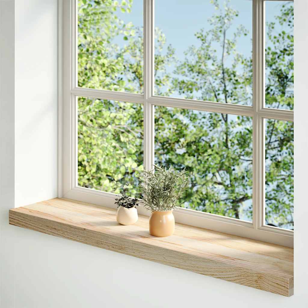 Vensterbanken 2 st onbehandeld 90x20x2 cm massief eikenhout is nu te koop bij PeponiXL, paradijselijk wonen!