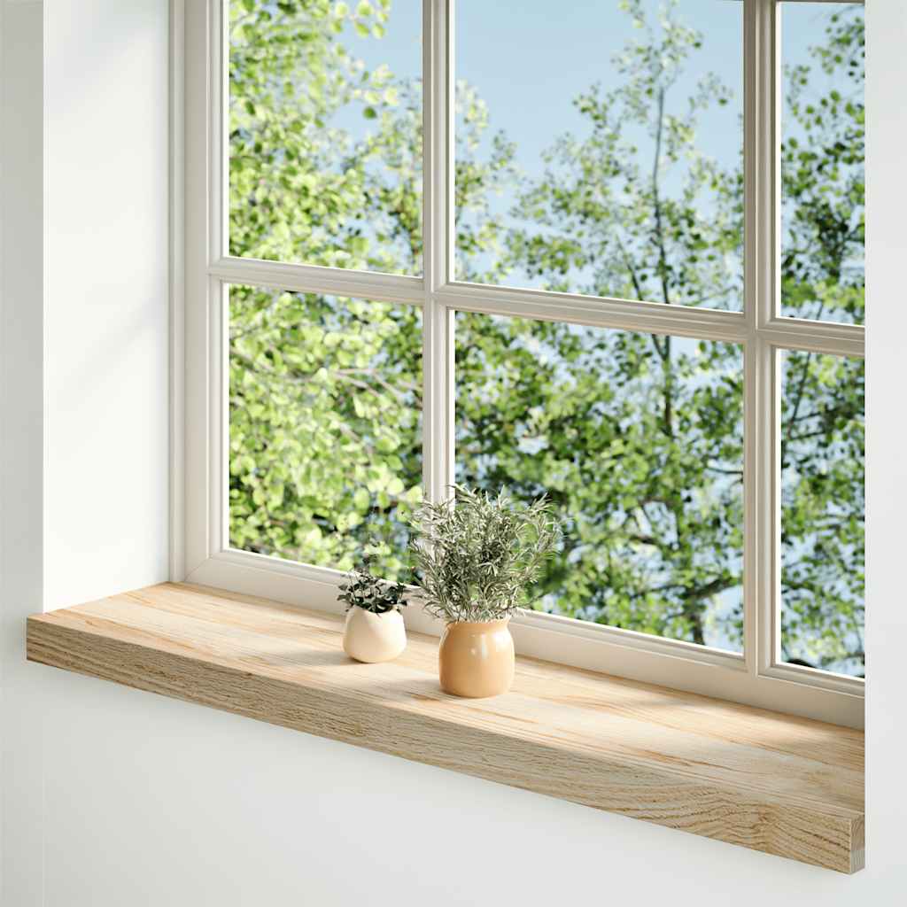 Vensterbanken 2 st onbehandeld 100x20x2 cm massief eikenhout is nu te koop bij PeponiXL, paradijselijk wonen!