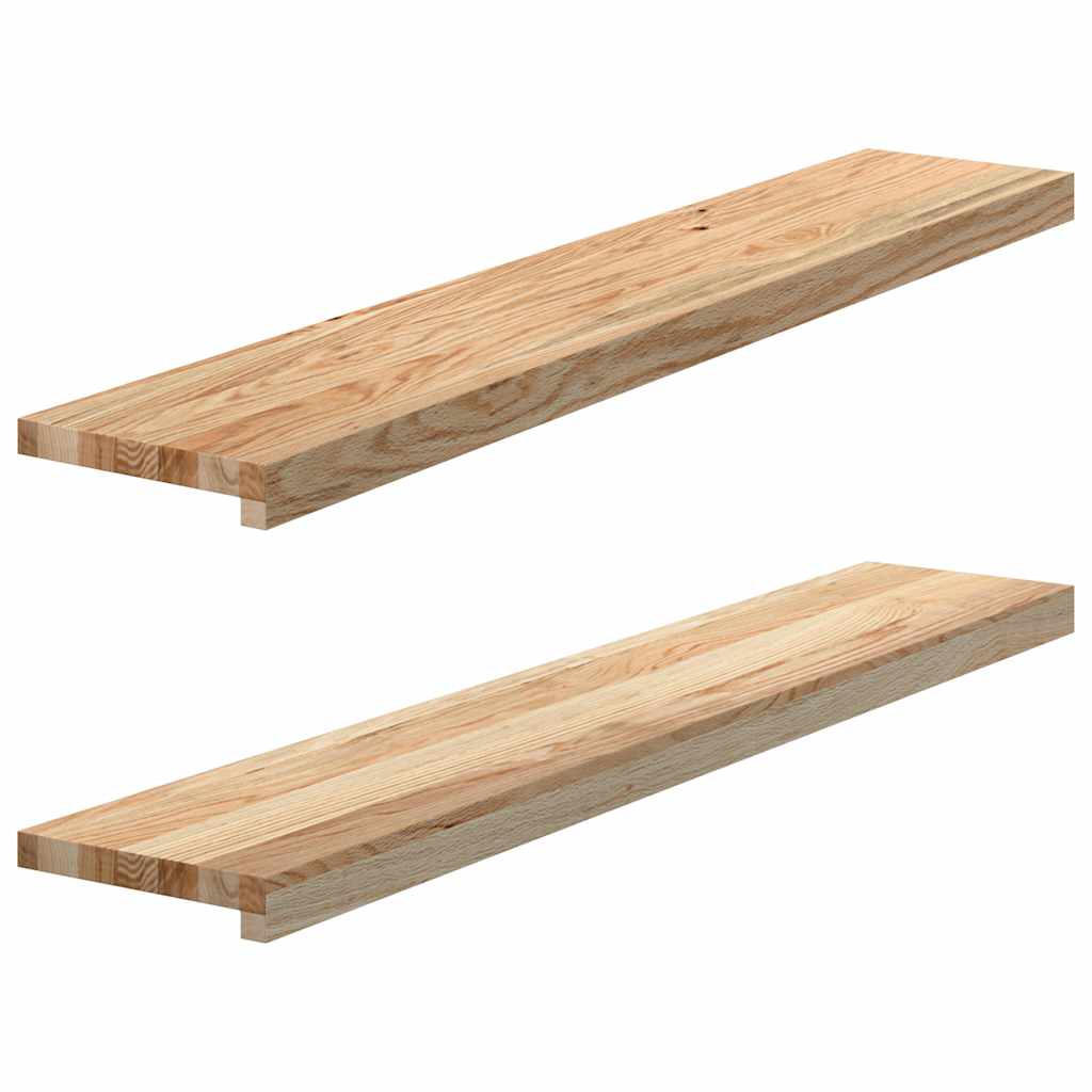 Vensterbanken 2 st onbehandeld 110x20x2 cm massief eikenhout is nu te koop bij PeponiXL, paradijselijk wonen!