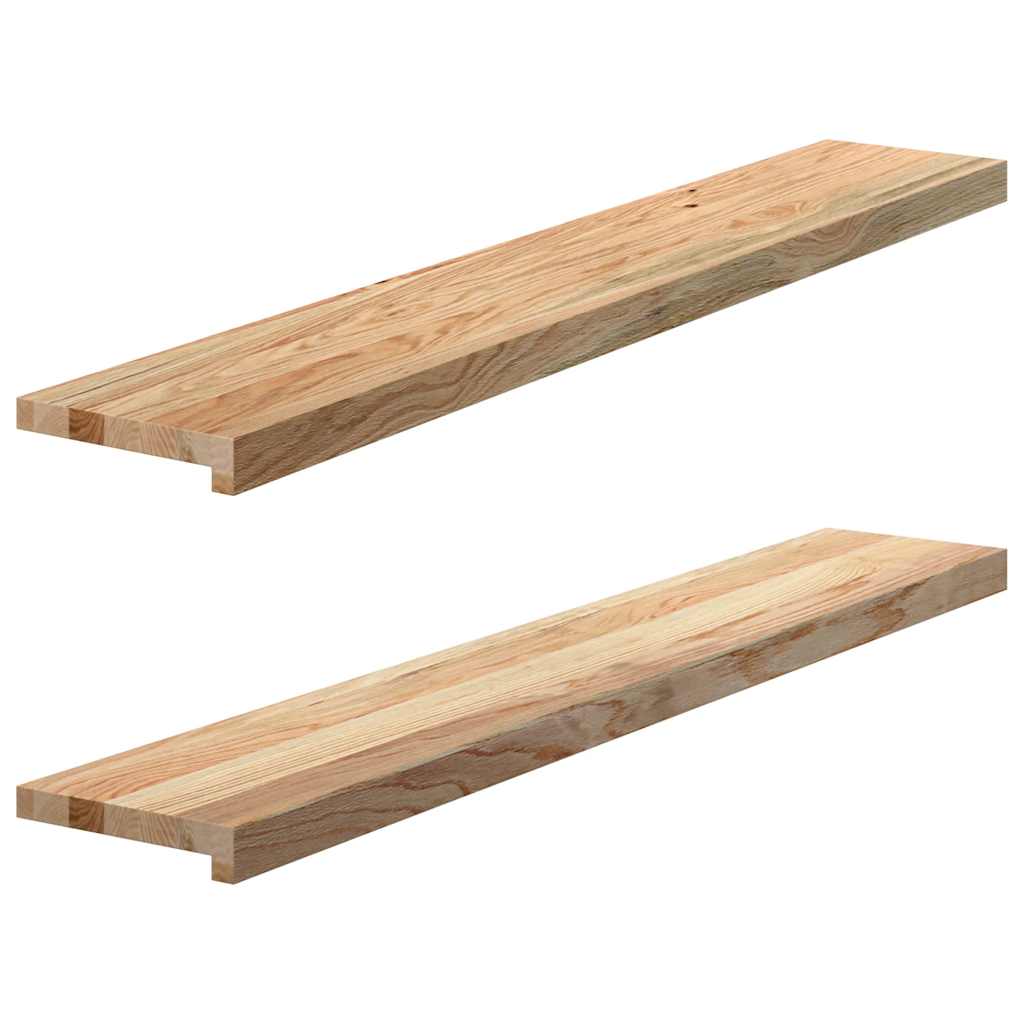 Vensterbanken 2 st onbehandeld 120x20x2 cm massief eikenhout is nu te koop bij PeponiXL, paradijselijk wonen!