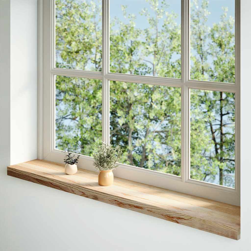 Vensterbanken 2 st onbehandeld 120x20x2 cm massief eikenhout is nu te koop bij PeponiXL, paradijselijk wonen!
