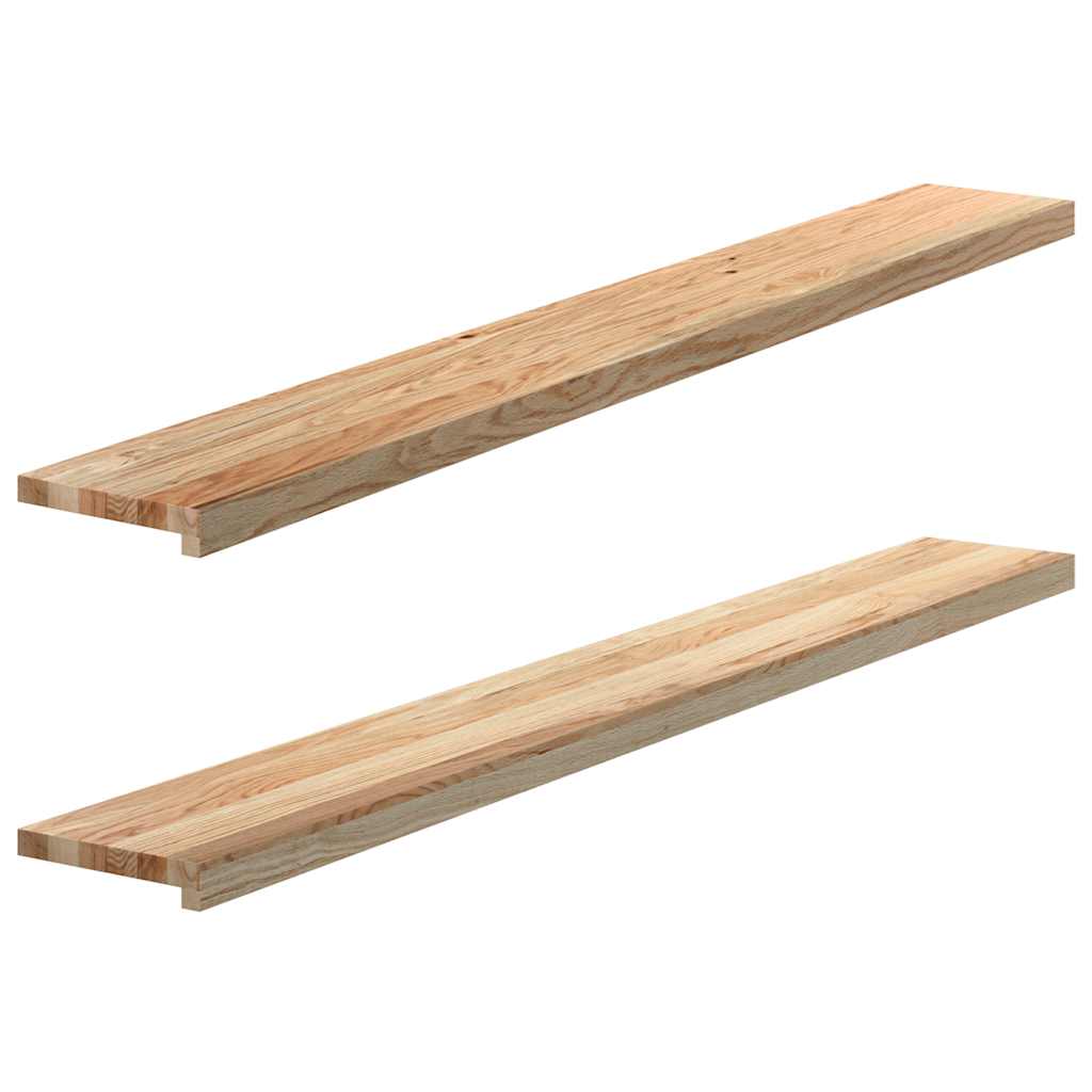 Vensterbanken 2 st onbehandeld 160x20x2 cm massief eikenhout is nu te koop bij PeponiXL, paradijselijk wonen!