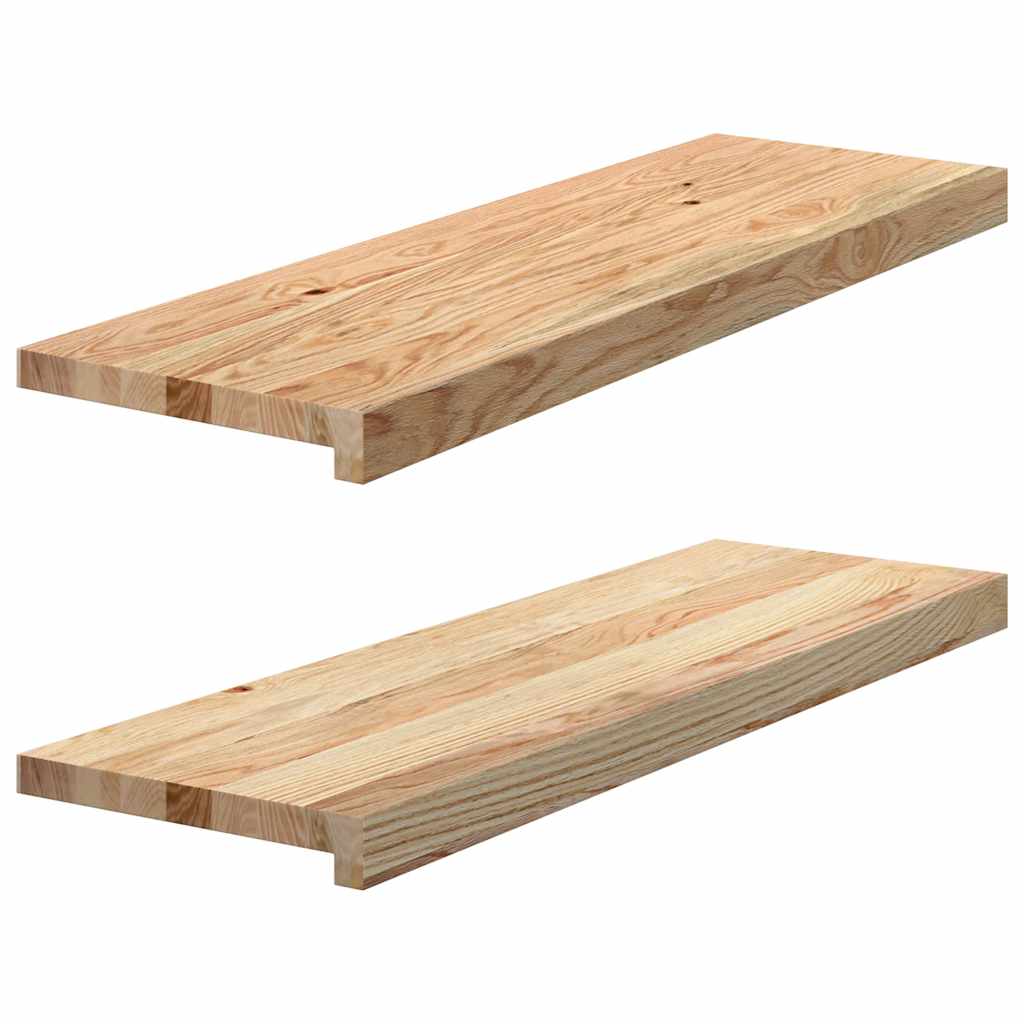 Vensterbanken 2 st onbehandeld 80x25x2 cm massief eikenhout is nu te koop bij PeponiXL, paradijselijk wonen!