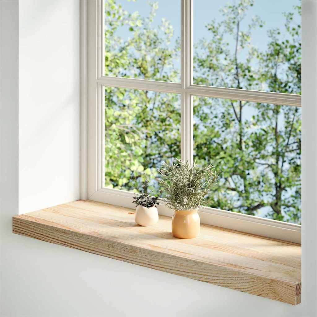 Vensterbanken 2 st onbehandeld 80x25x2 cm massief eikenhout is nu te koop bij PeponiXL, paradijselijk wonen!