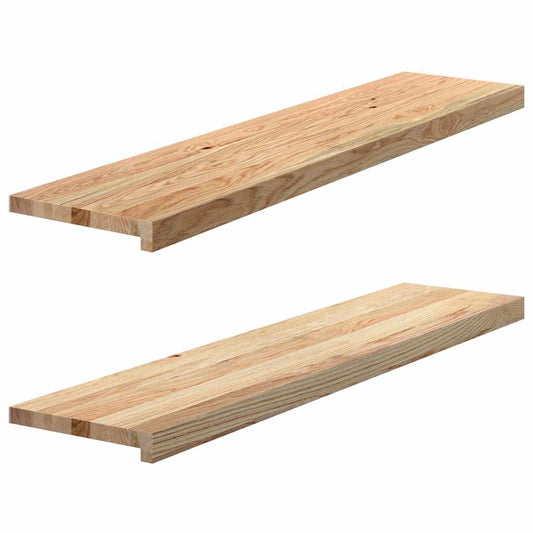 Vensterbanken 2 st onbehandeld 110x25x2 cm massief eikenhout is nu te koop bij PeponiXL, paradijselijk wonen!