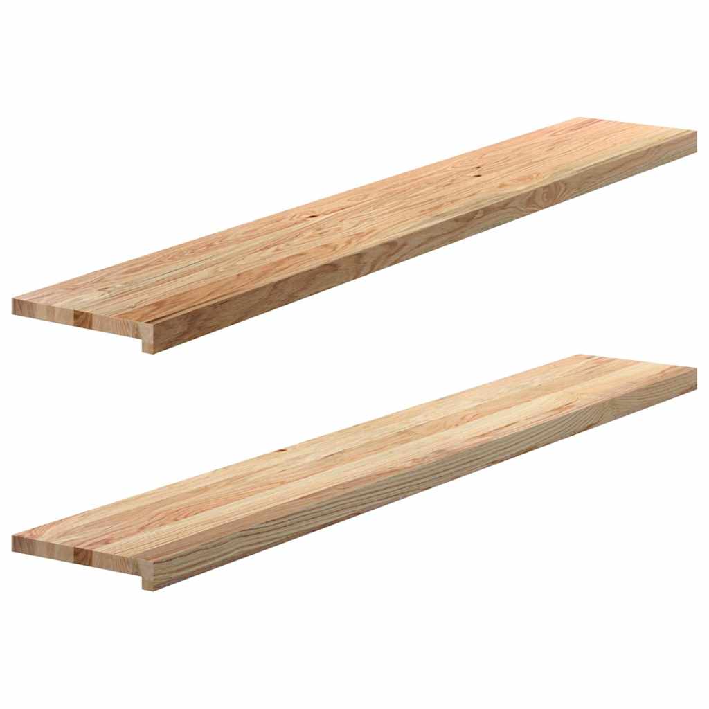 Vensterbanken 2 st onbehandeld 160x25x2 cm massief eikenhout is nu te koop bij PeponiXL, paradijselijk wonen!