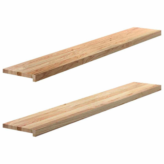 Vensterbanken 2 st onbehandeld 160x25x2 cm massief eikenhout is nu te koop bij PeponiXL, paradijselijk wonen!