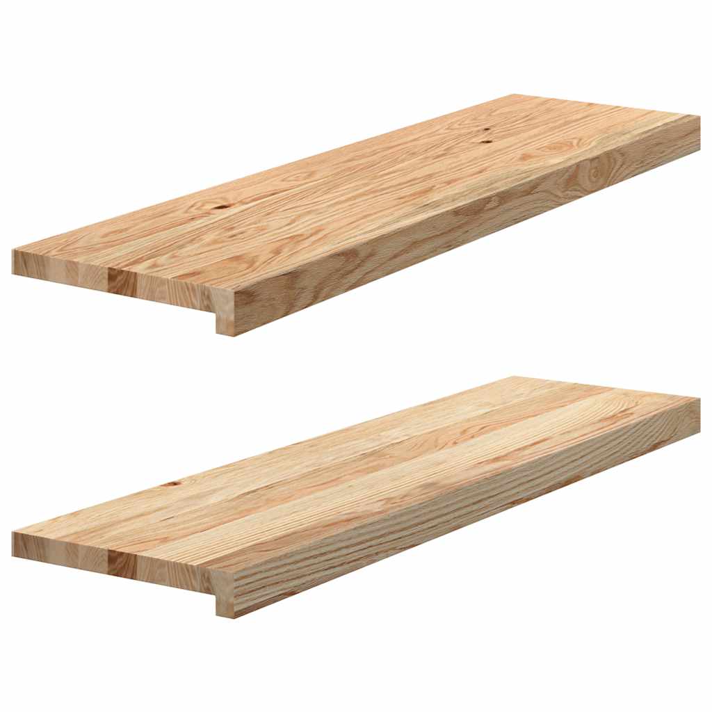 Vensterbanken 2 st onbehandeld 90x30x2 cm massief eikenhout is nu te koop bij PeponiXL, paradijselijk wonen!