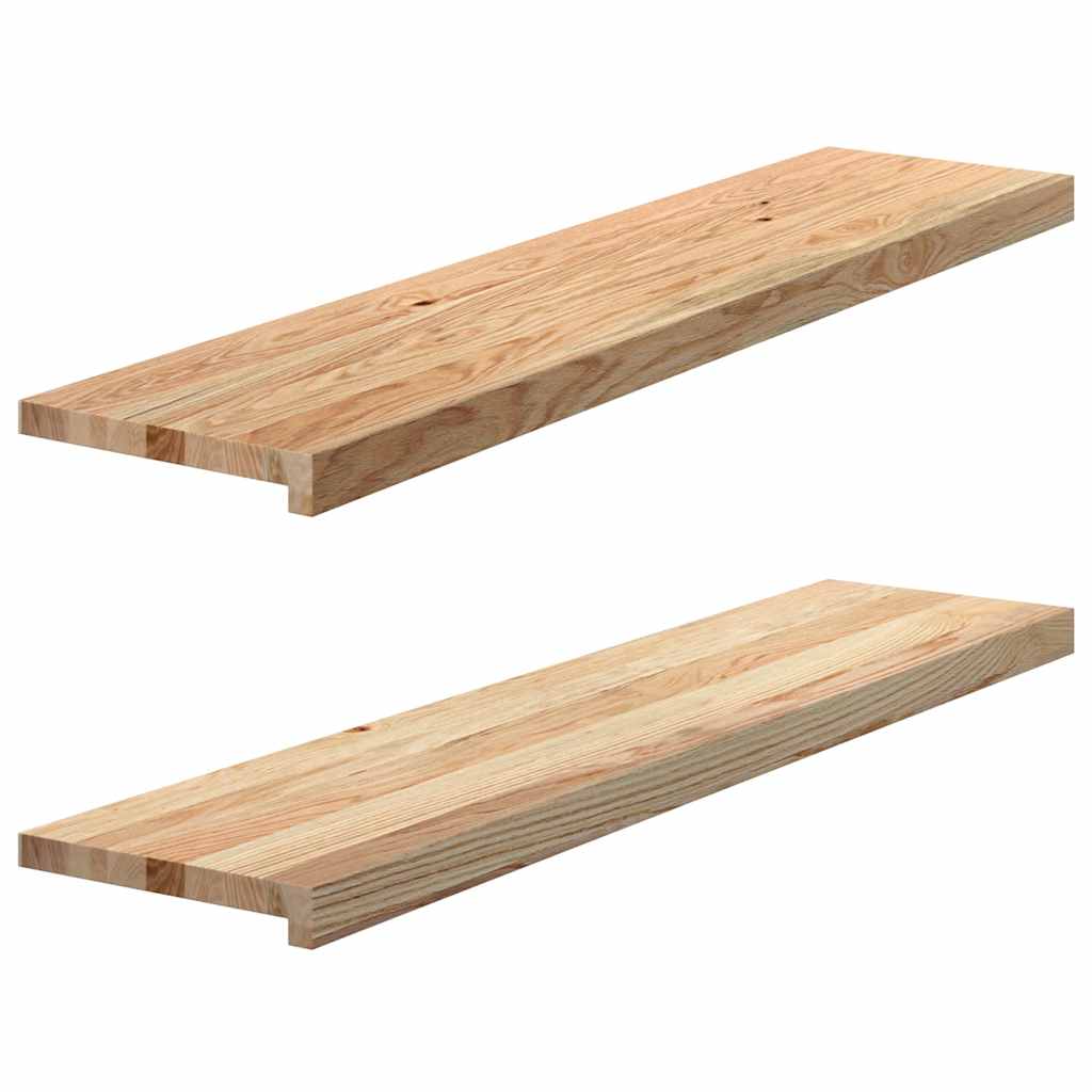 Vensterbanken 2 st onbehandeld 110x30x2 cm massief eikenhout is nu te koop bij PeponiXL, paradijselijk wonen!