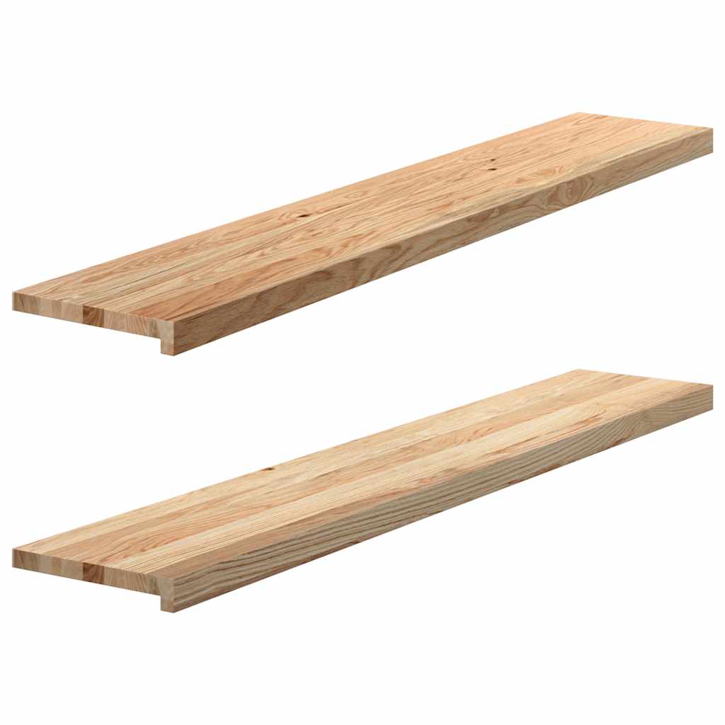 Vensterbanken 2 st onbehandeld 140x30x2 cm massief eikenhout is nu te koop bij PeponiXL, paradijselijk wonen!