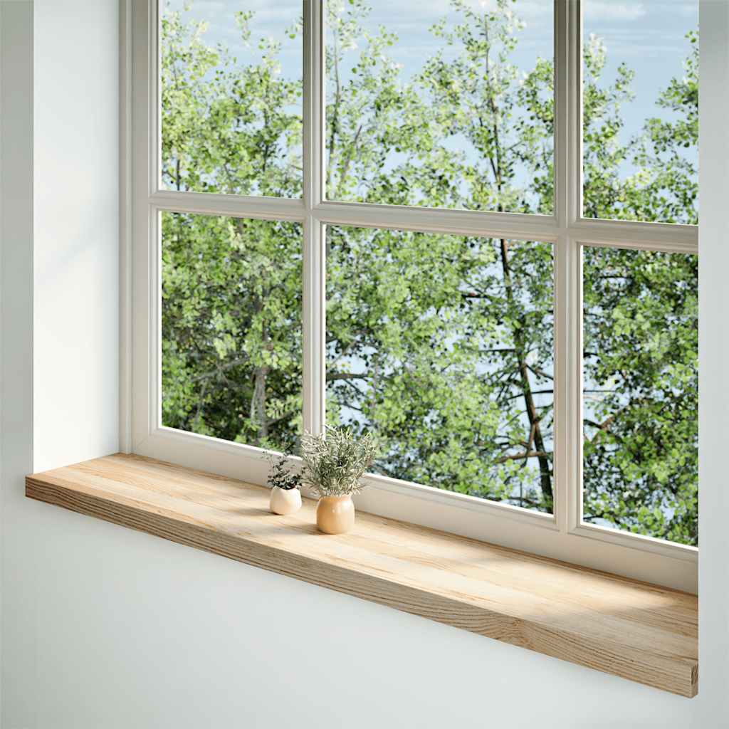 Vensterbanken 2 st onbehandeld 140x30x2 cm massief eikenhout is nu te koop bij PeponiXL, paradijselijk wonen!