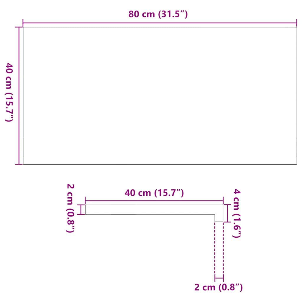 Vensterbanken 2 st onbehandeld 80x40x2 cm massief eikenhout is nu te koop bij PeponiXL, paradijselijk wonen!