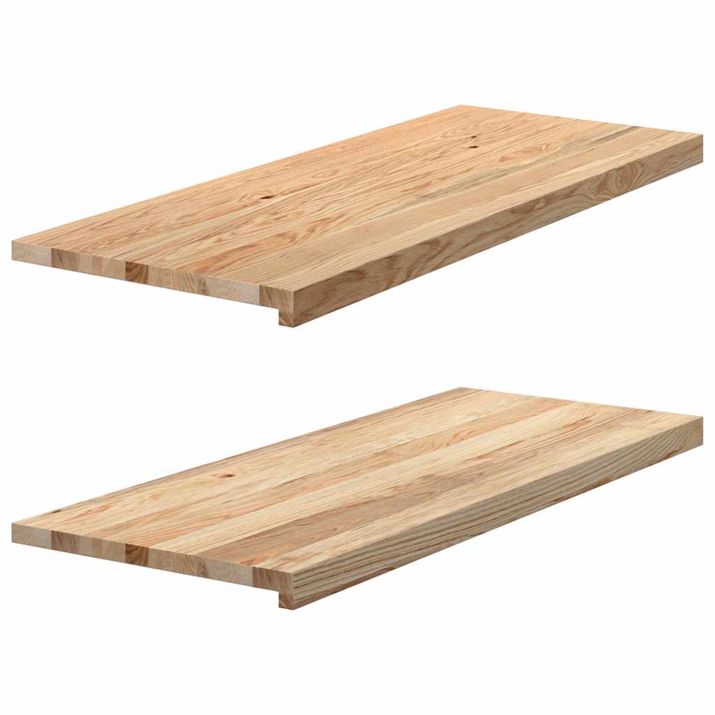 Vensterbanken 2 st onbehandeld 100x40x2 cm massief eikenhout is nu te koop bij PeponiXL, paradijselijk wonen!