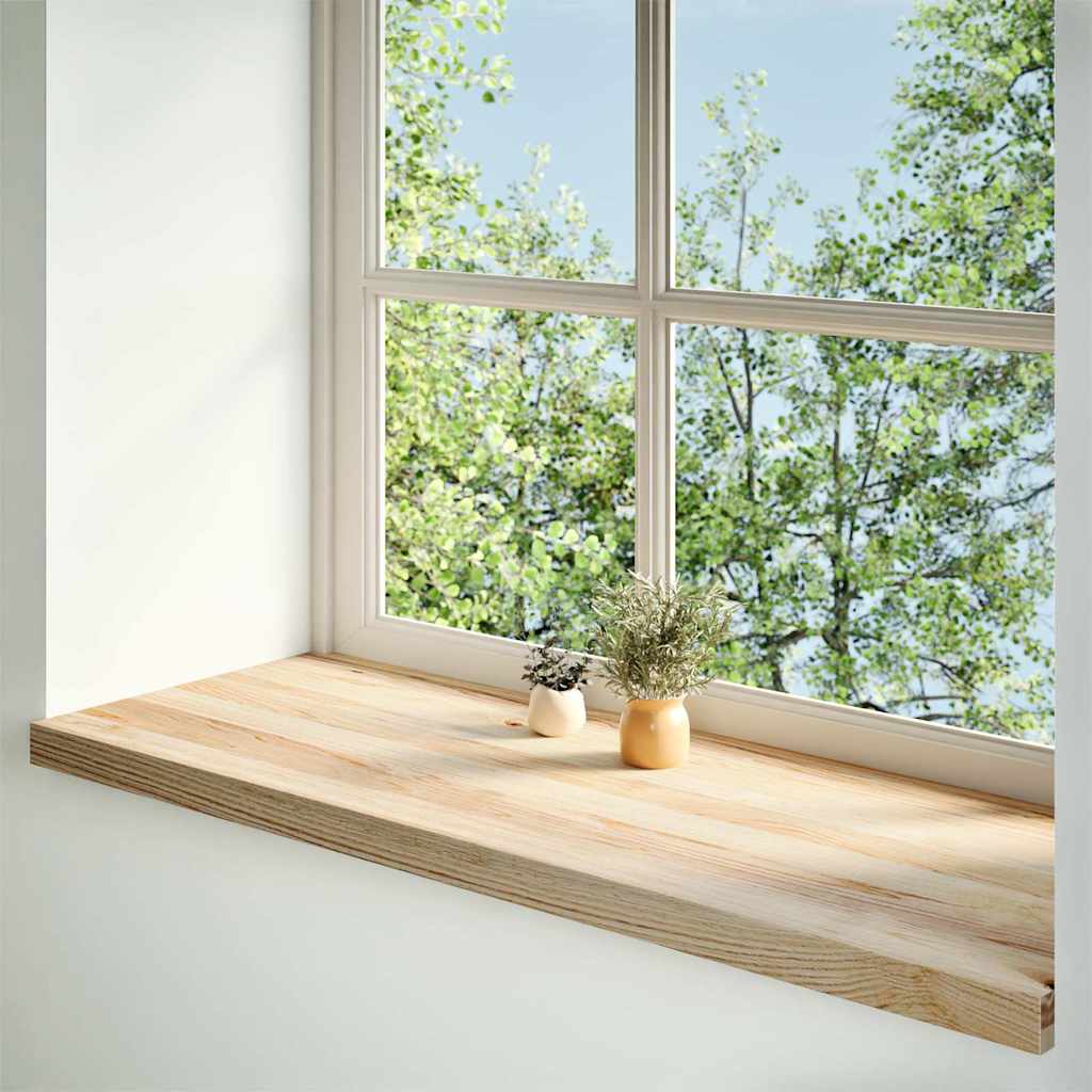 Vensterbanken 2 st onbehandeld 100x40x2 cm massief eikenhout is nu te koop bij PeponiXL, paradijselijk wonen!