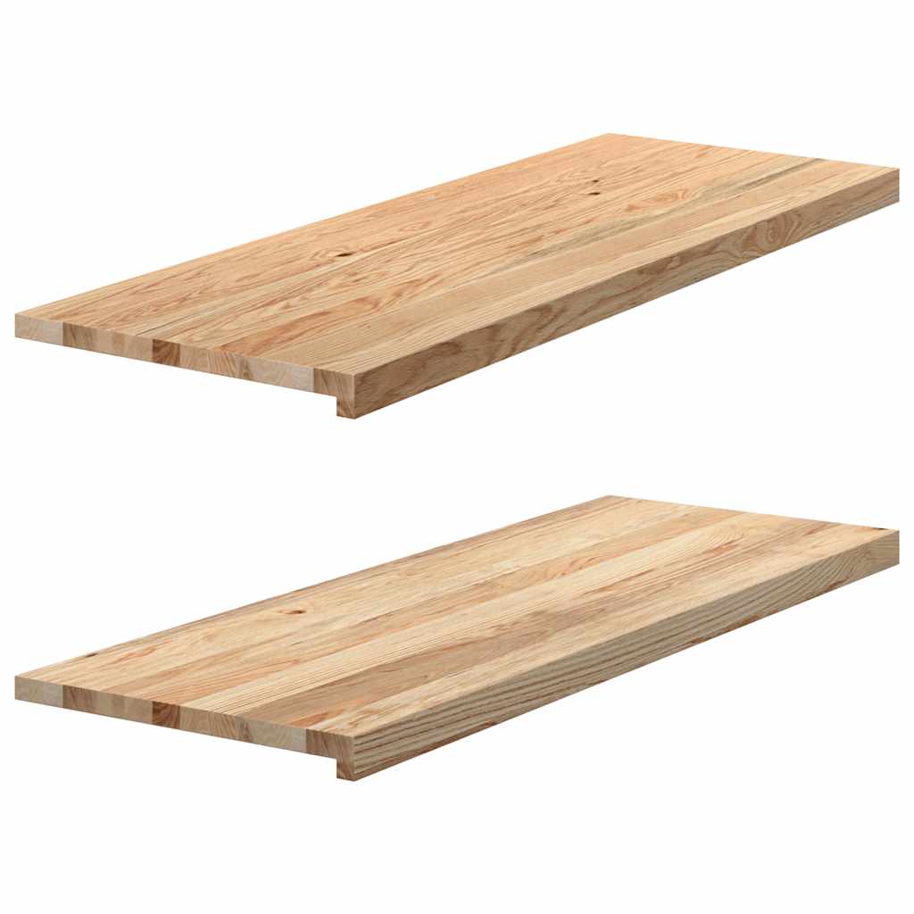 Vensterbanken 2 st onbehandeld 110x40x2 cm massief eikenhout is nu te koop bij PeponiXL, paradijselijk wonen!