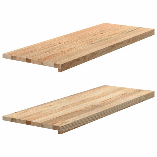 Vensterbanken 2 st onbehandeld 110x40x2 cm massief eikenhout is nu te koop bij PeponiXL, paradijselijk wonen!