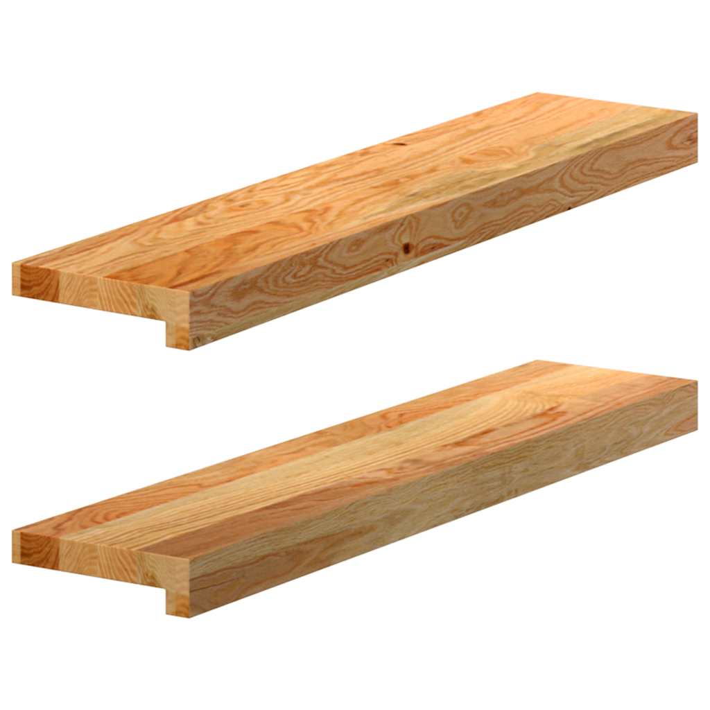 Vensterbanken 2 st 70x15x2 cm massief eikenhout lichtbruin is nu te koop bij PeponiXL, paradijselijk wonen!