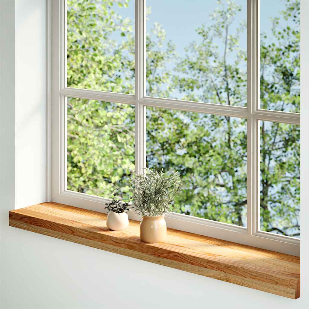 Vensterbanken 2 st 90x15x2 cm massief eikenhout lichtbruin is nu te koop bij PeponiXL, paradijselijk wonen!