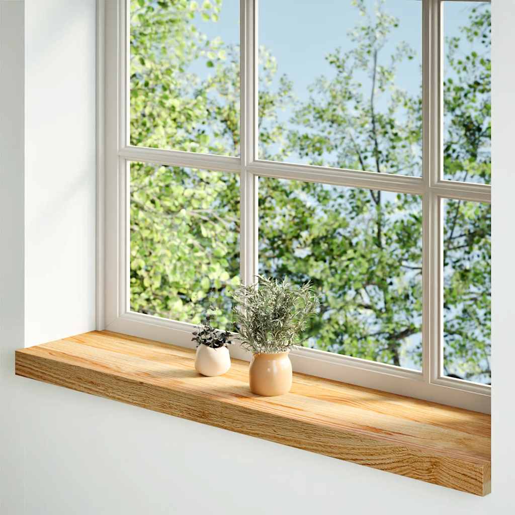 Vensterbanken 2 st 70x20x2 cm massief eikenhout lichtbruin is nu te koop bij PeponiXL, paradijselijk wonen!