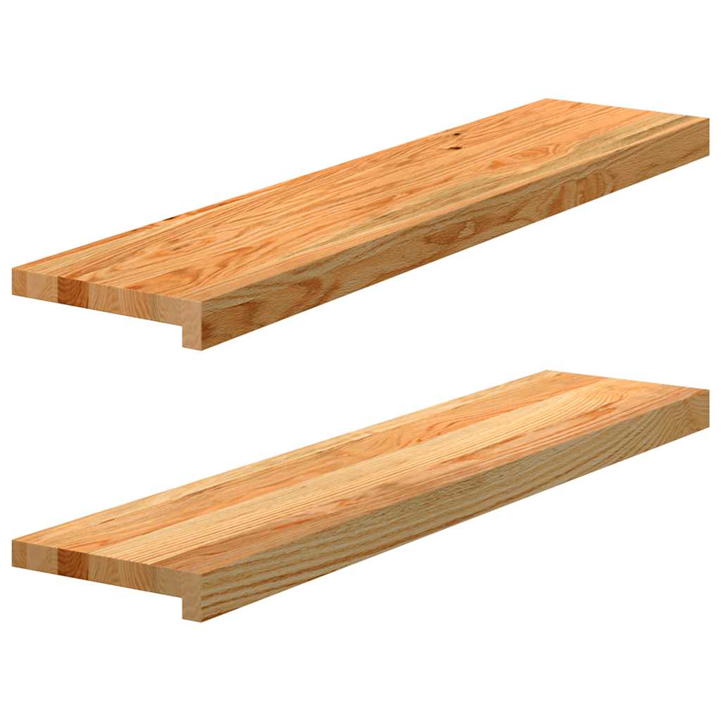 Vensterbanken 2 st 90x20x2 cm massief eikenhout lichtbruin is nu te koop bij PeponiXL, paradijselijk wonen!