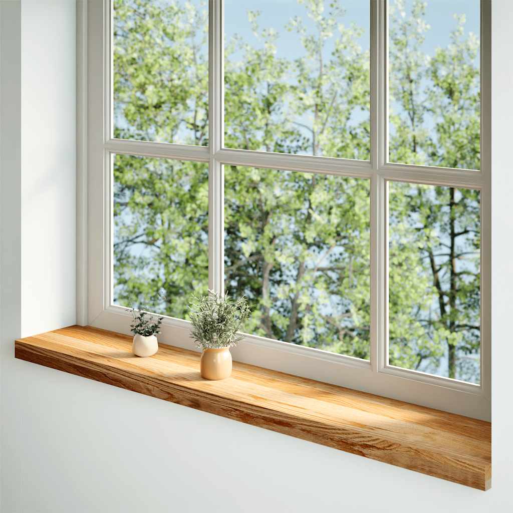Vensterbanken 2 st 160x20x2 cm massief eikenhout lichtbruin is nu te koop bij PeponiXL, paradijselijk wonen!