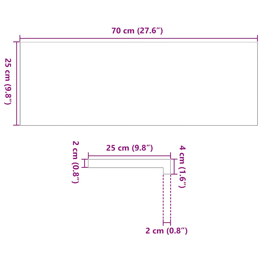 Vensterbanken 2 st 70x25x2 cm massief eikenhout lichtbruin is nu te koop bij PeponiXL, paradijselijk wonen!