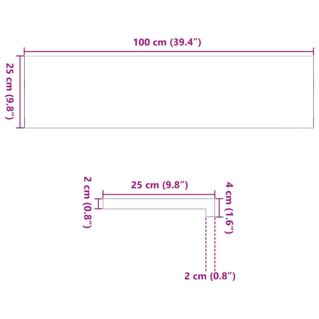 Vensterbanken 2 st 100x25x2 cm massief eikenhout lichtbruin is nu te koop bij PeponiXL, paradijselijk wonen!