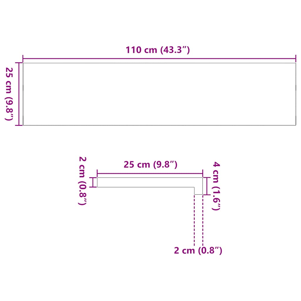 Vensterbanken 2 st 110x25x2 cm massief eikenhout lichtbruin is nu te koop bij PeponiXL, paradijselijk wonen!