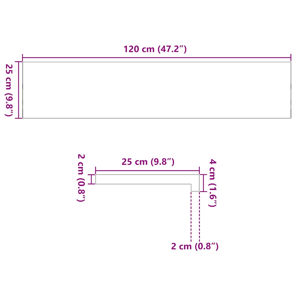 Vensterbanken 2 st 120x25x2 cm massief eikenhout lichtbruin is nu te koop bij PeponiXL, paradijselijk wonen!