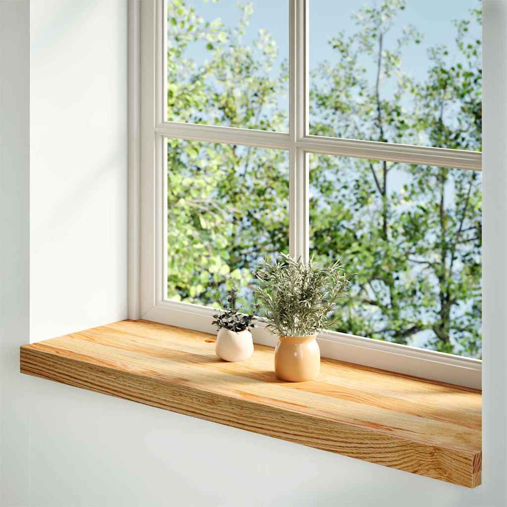 Vensterbanken 2 st 90x30x2 cm massief eikenhout lichtbruin is nu te koop bij PeponiXL, paradijselijk wonen!