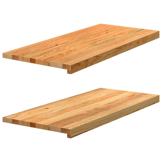 Vensterbanken 2 st 90x40x2 cm massief eikenhout lichtbruin is nu te koop bij PeponiXL, paradijselijk wonen!