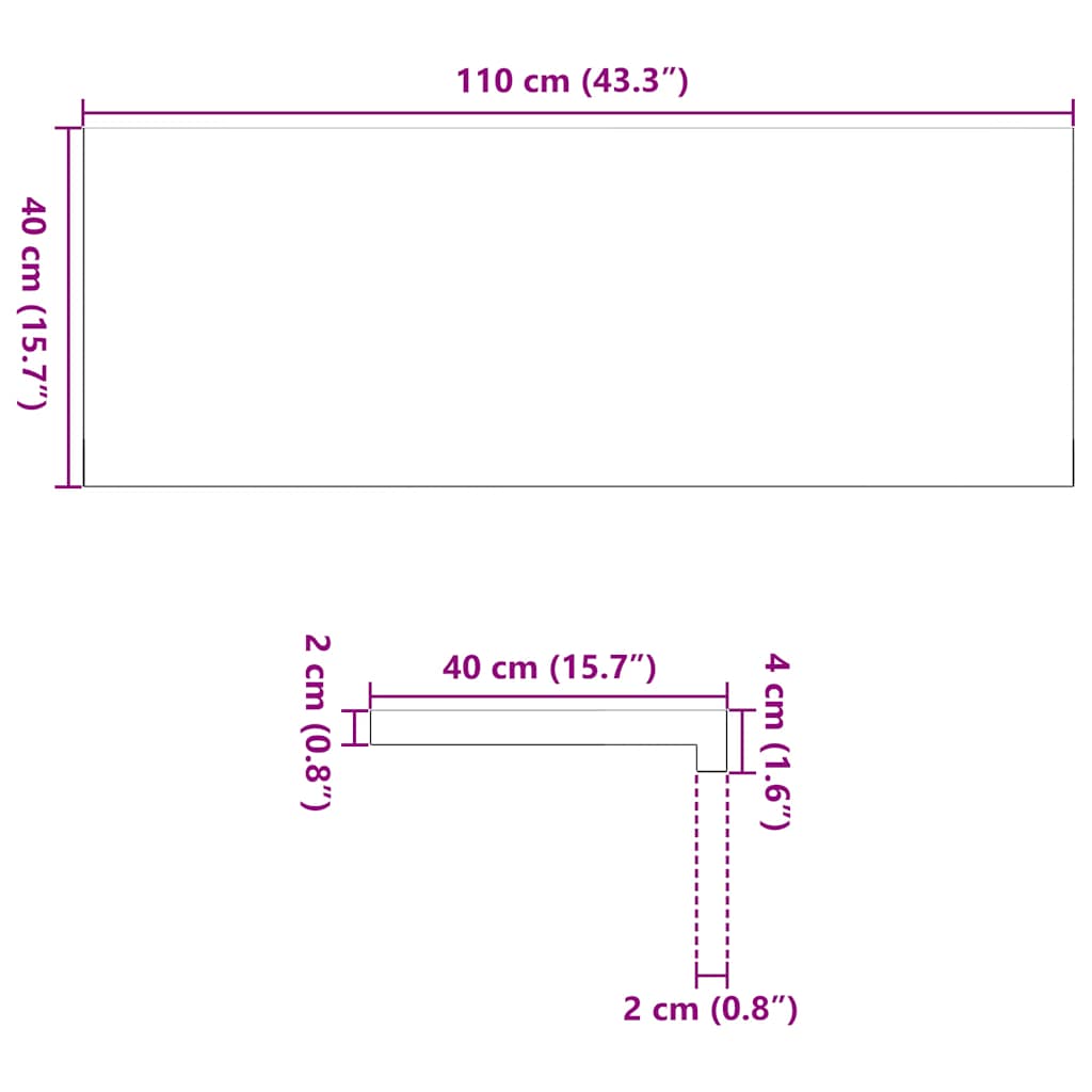 Vensterbanken 2 st 110x40x2 cm massief eikenhout lichtbruin is nu te koop bij PeponiXL, paradijselijk wonen!