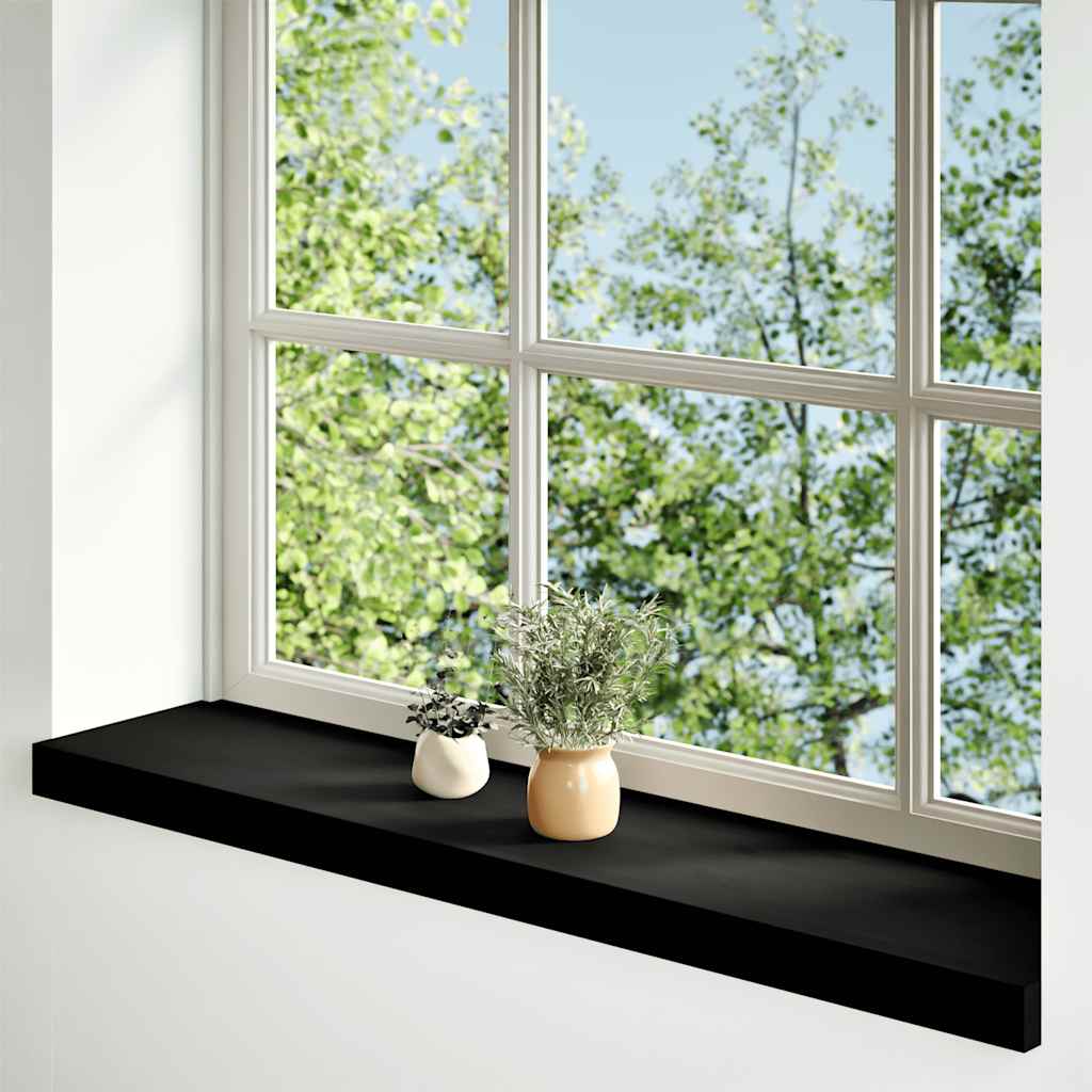Vensterbanken 2 st 80x20x2 cm massief eikenhout donkerbruin is nu te koop bij PeponiXL, paradijselijk wonen!