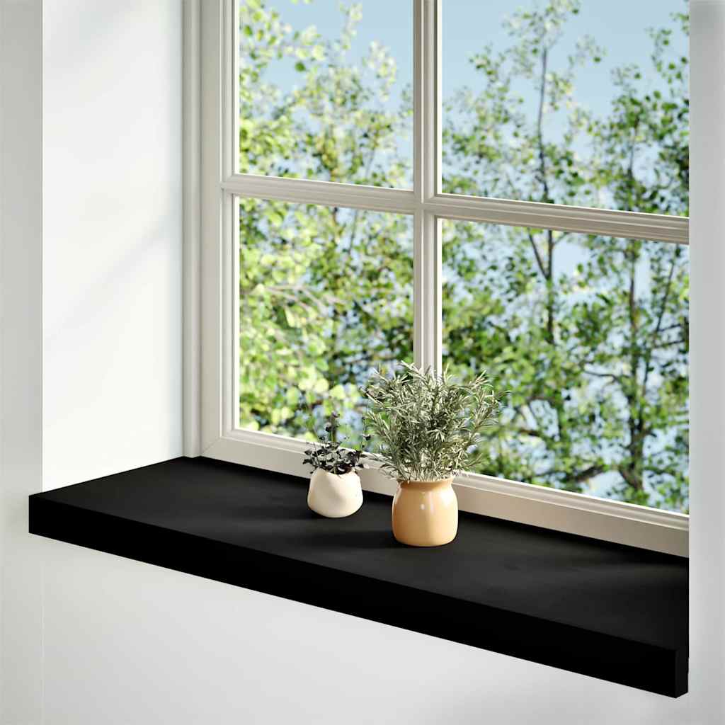 Vensterbanken 2 st 90x30x2 cm massief eikenhout donkerbruin is nu te koop bij PeponiXL, paradijselijk wonen!