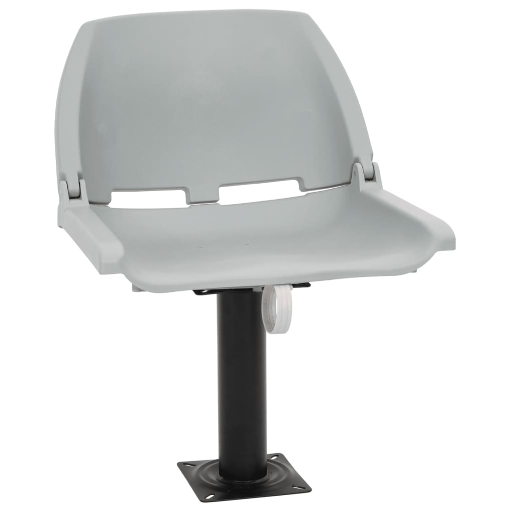 2-delige Bootstoelenset inklapbaar 48x51x41 cm grijs is nu te koop bij PeponiXL, paradijselijk wonen!