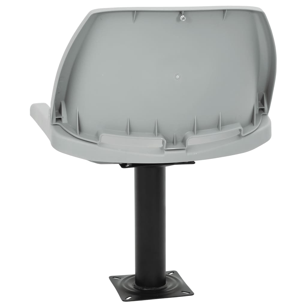 2-delige Bootstoelenset inklapbaar 48x51x41 cm grijs is nu te koop bij PeponiXL, paradijselijk wonen!